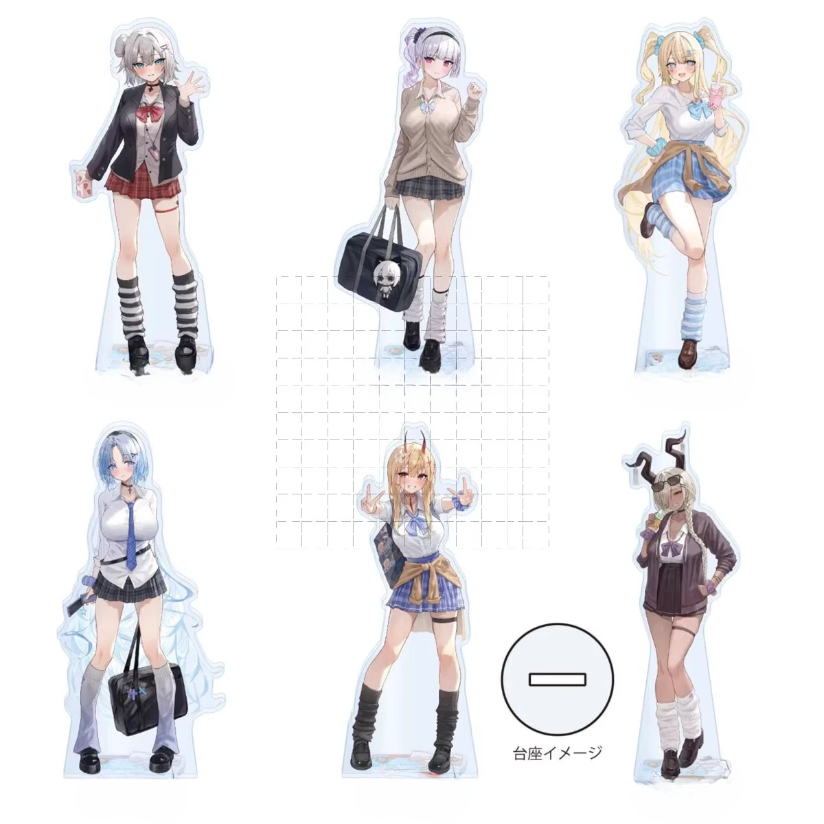 Game Azur Lane Acrylic Stand Doll Anime Figure Model Plate Cosplay Toy for Gift