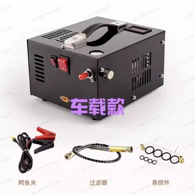 Air Compressor 4500psi LED Display Screen Small Filter Car Compressor 12V DC 30mpa 300bar 4500psi Pcp Pump view 6