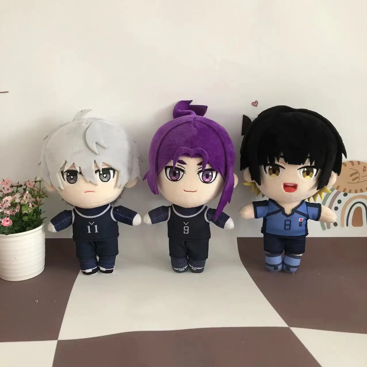 

20cm Anime Blue Lock Isagi Yoichi Plush Doll Seishiro Nagi Reo Mikage Cute Soft Stuffed Pillow Kids Birthday Gift Cosplay