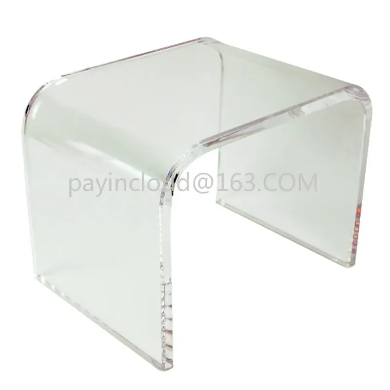 Transparent Plastic Acrylic Shoe Stool Simple Modern Fashion Creative Low Stool Net Red Stool Footstool Home