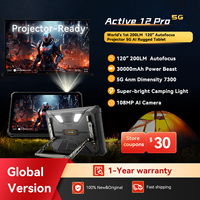 World Premiere Blackview Active 12 Pro Rugged Projector Tablet 11'' Pad Android 15 16GB 1TB 30000mAh Dimensity 7300 Tablet Phone