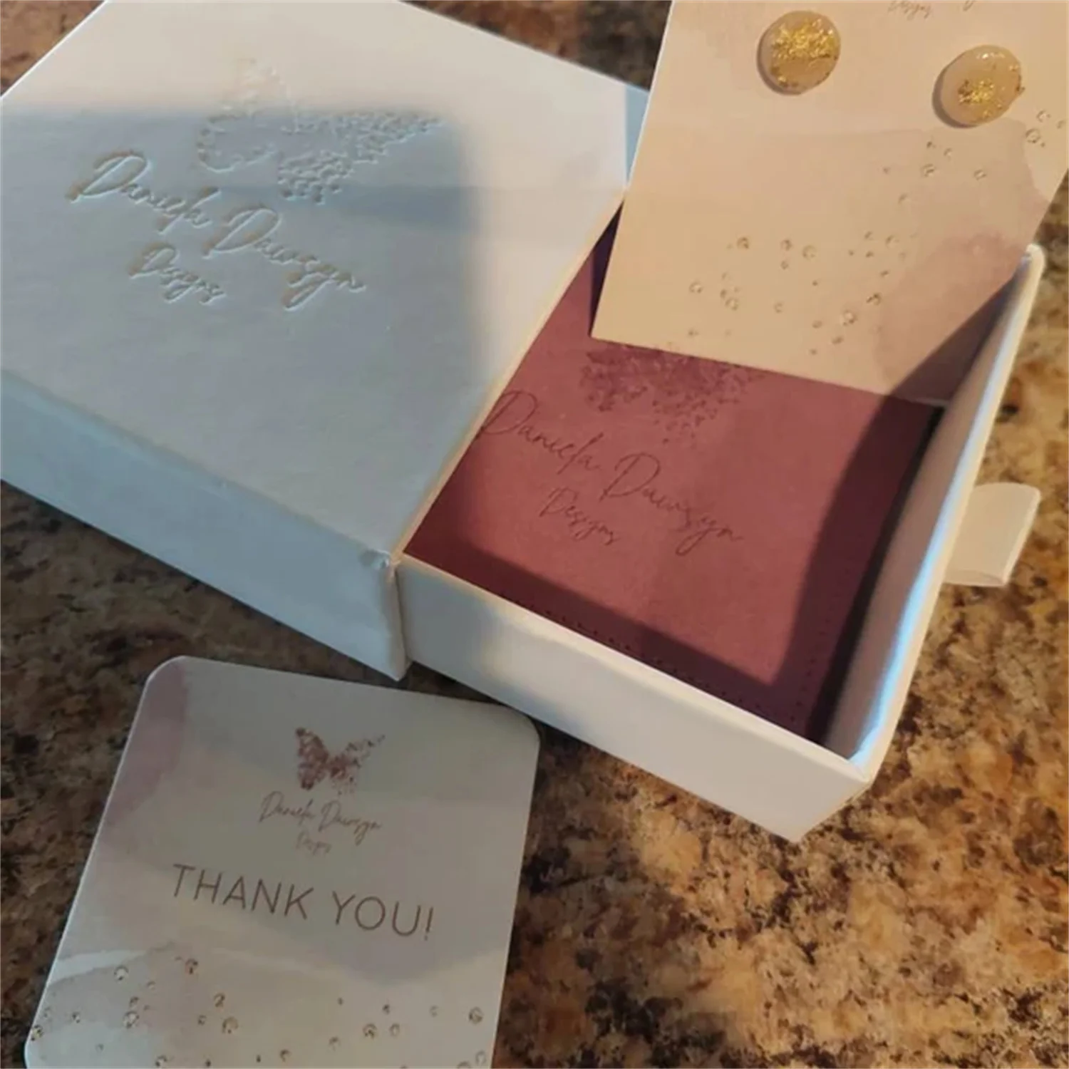 

50pcs Template of box for jewelry with sleeve (2.5"x4"x1.5")