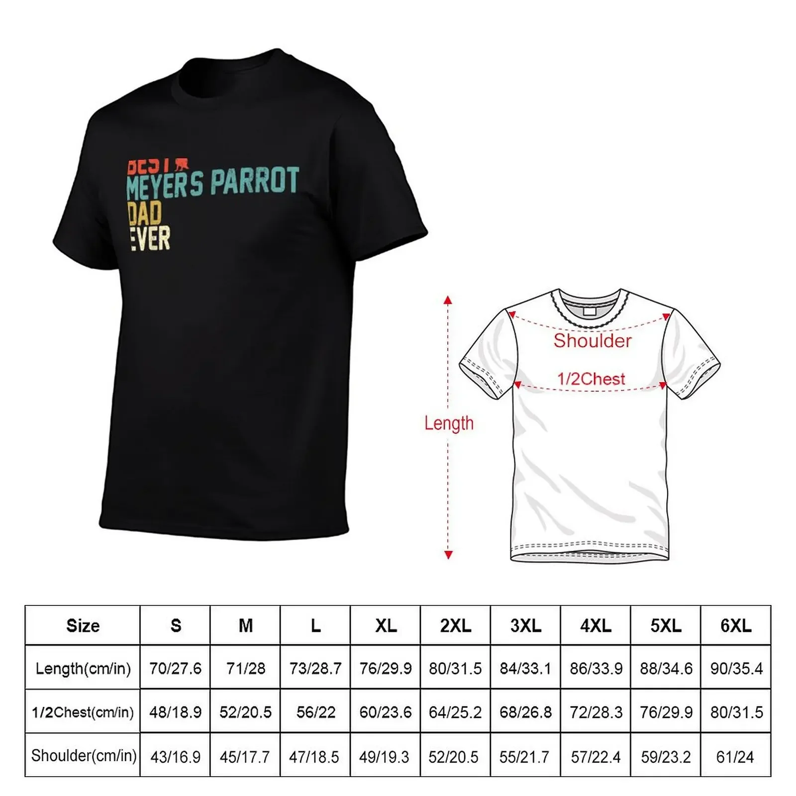 Best MEYER'S PARROT Dad Ever T-Shirt cotton graphic tees korean fashion designer shirts summer tops oversized t shirt men