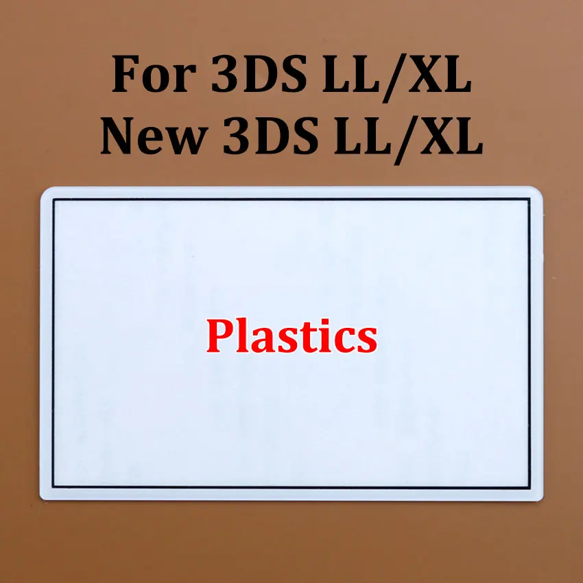 NDSL NDSi 용 JCD 2DS 용 검정색 흰색 상단 상단 스크린 프레임 렌즈 커버 New 3DS XL LL 플라스틱 유리 LCD 스크린 렌즈 보호대