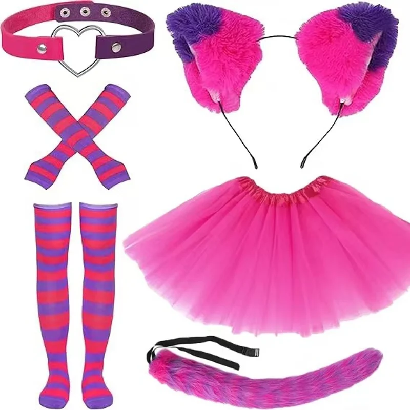 Furry Cat Ears Headband Masquerade Party Hair Hoop Cosplay Costume Hairband Halloween Carnival Headpiece For Women Girls Kids