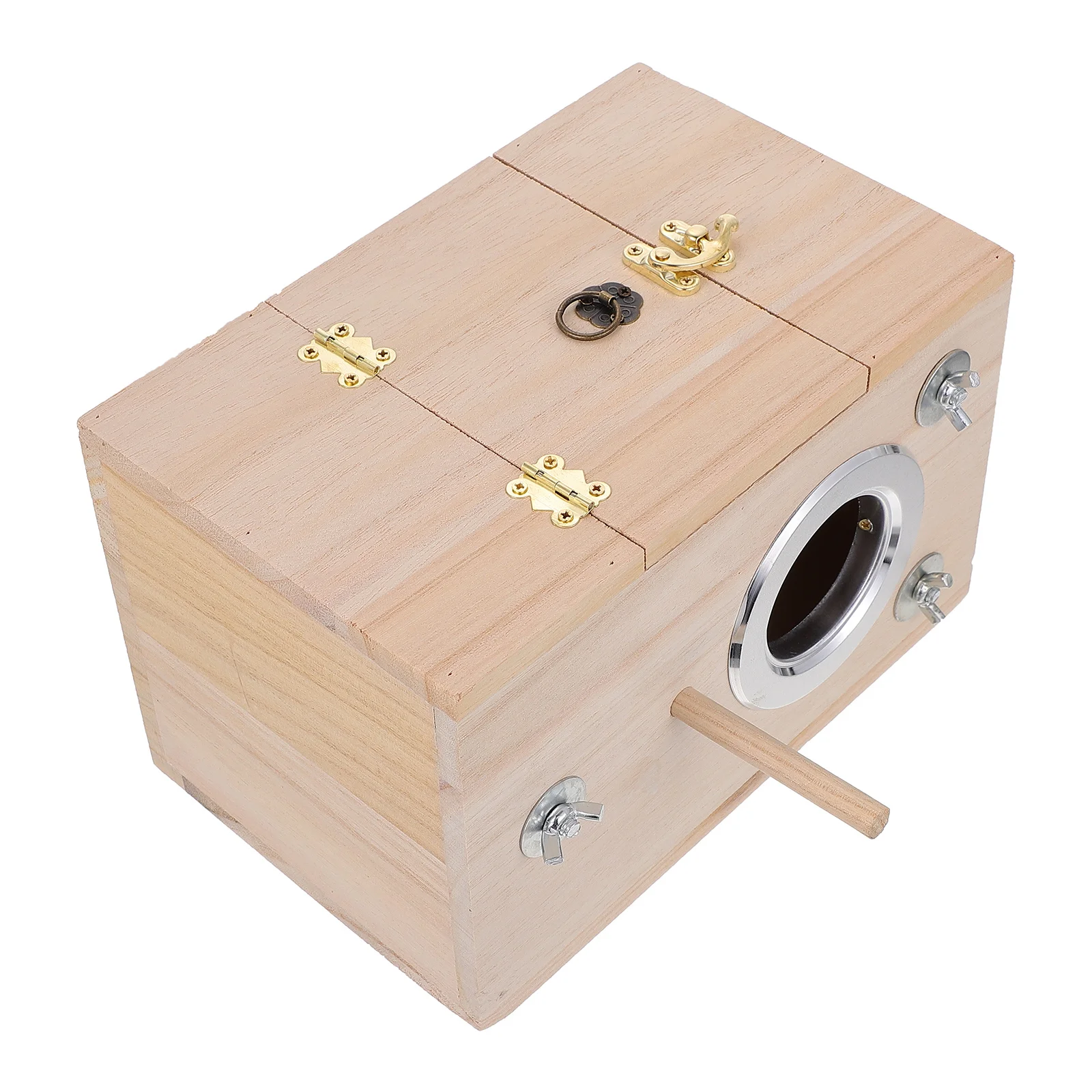 

Bird Breeding Nest Natural Wood Parrot Nesting Box Warm Wooden House for Birds Mating Breeding Box Bird Nest Birds Supplies