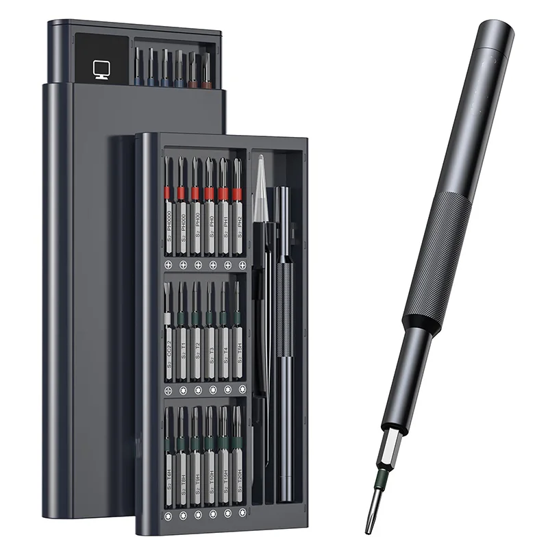 36-in-1 precisieschroevendraaierset S2 stalen bits Magnetische reparatieset met lange bits voor telefoon Laptop Camera Horloge elektronisch