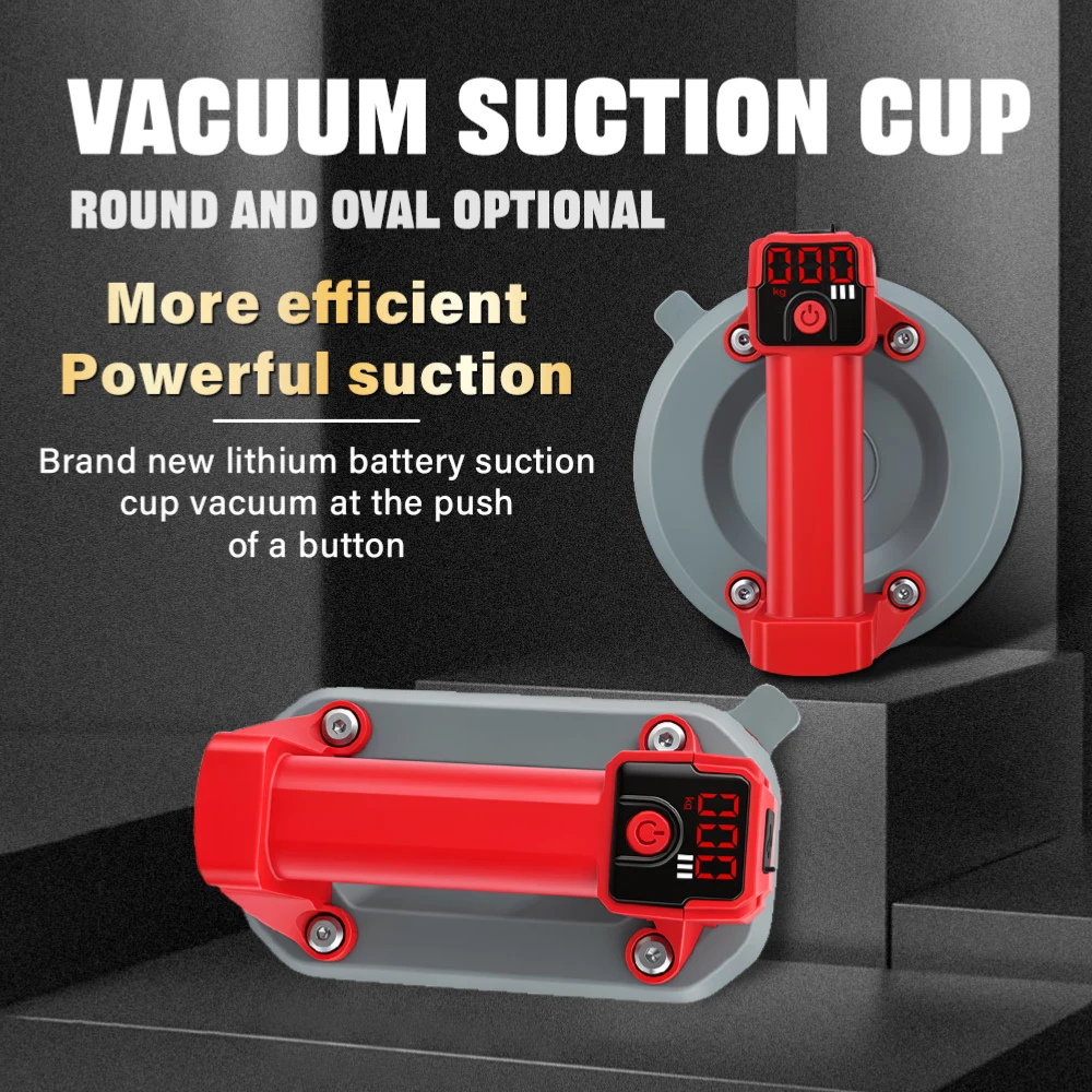 6 Inch Electric Suction Cup 90KG Heavy Duty Vacuum Lifter For Glass Tile Granite Automatic Air Replenishment Lifting Tool
