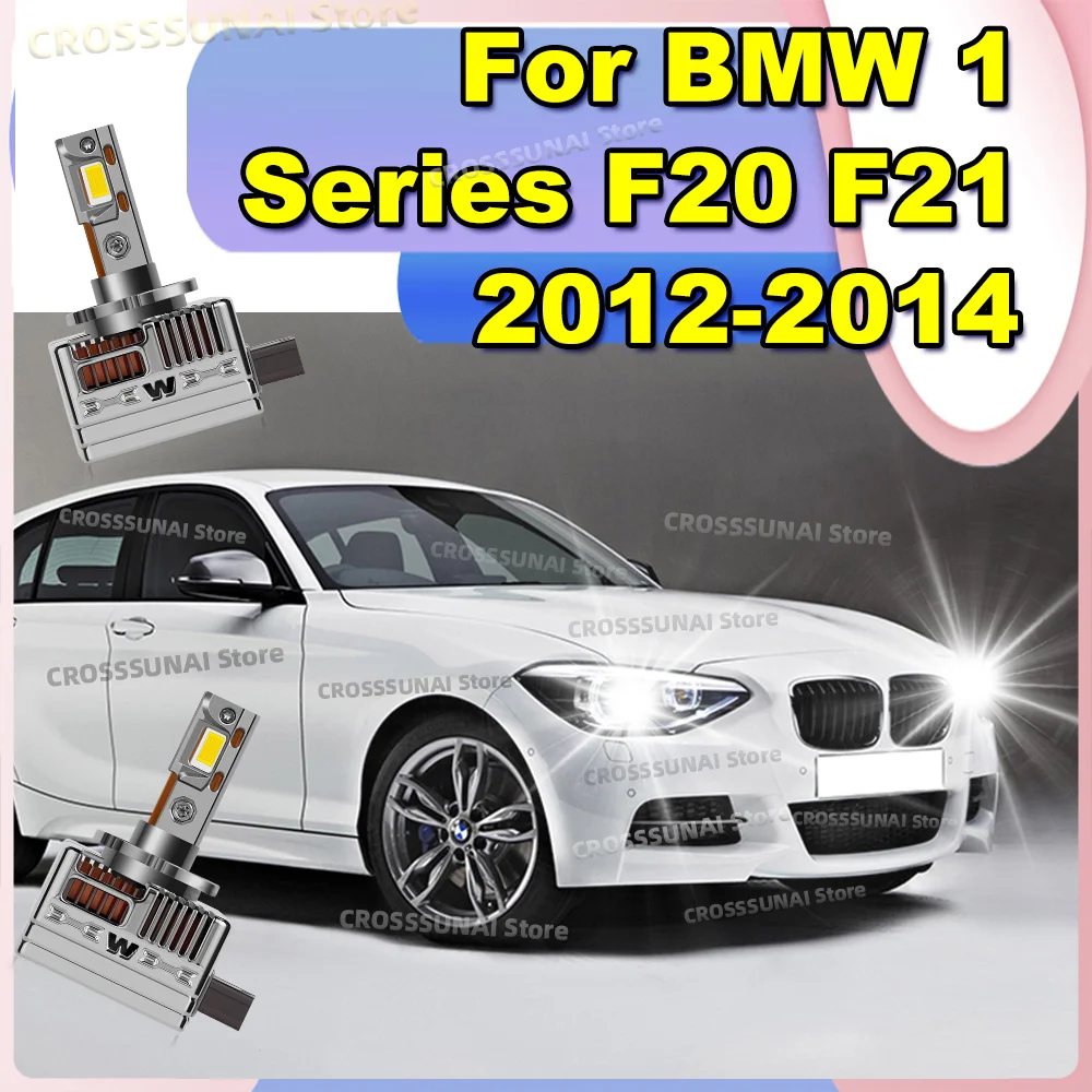 

LED CANBUS Headlight Bulbs Super Bright Xenon Lights 6000K For BMW 1 Series F20 F21 2012 2013 2014