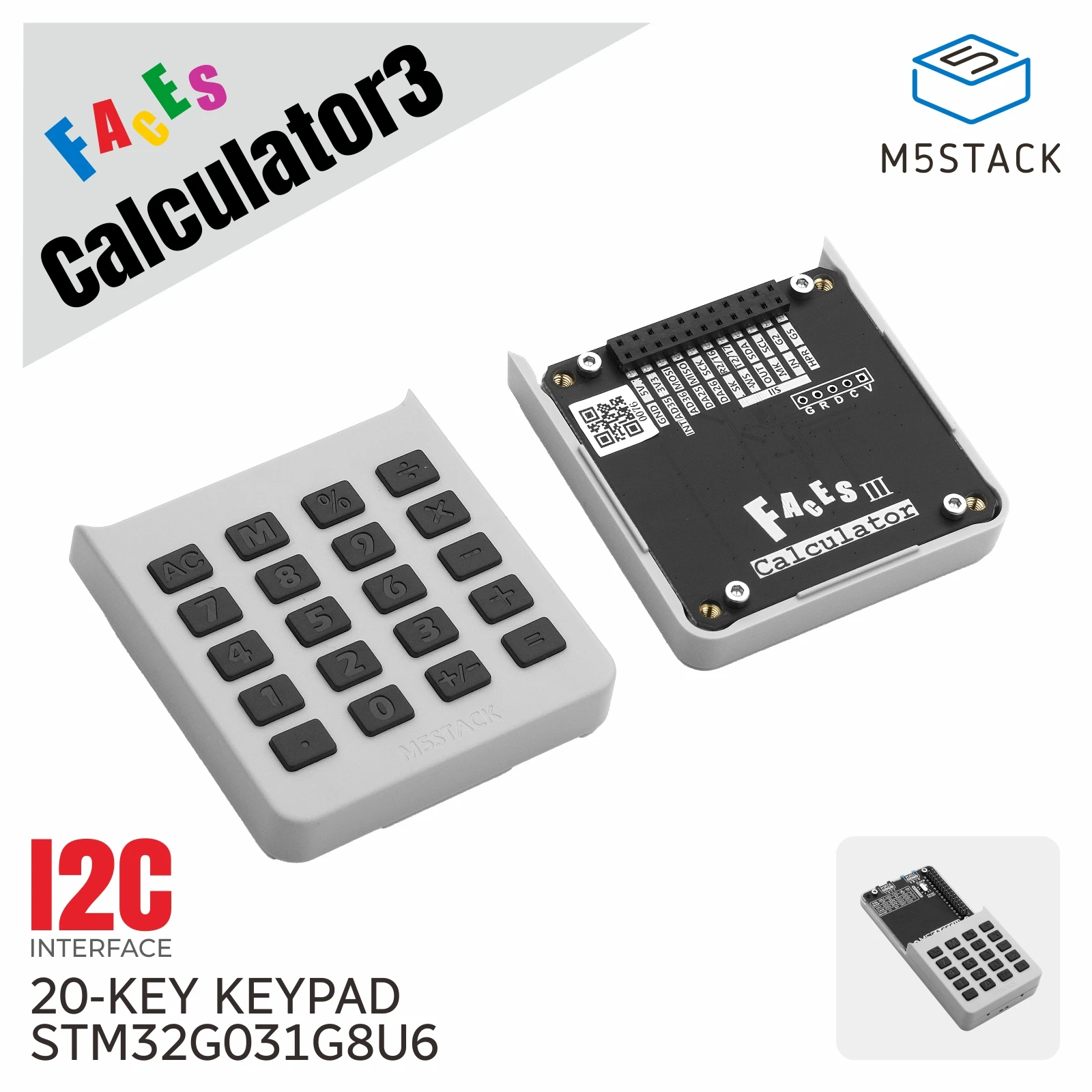 M5Stack Official Faces Calculator Panel v3.0