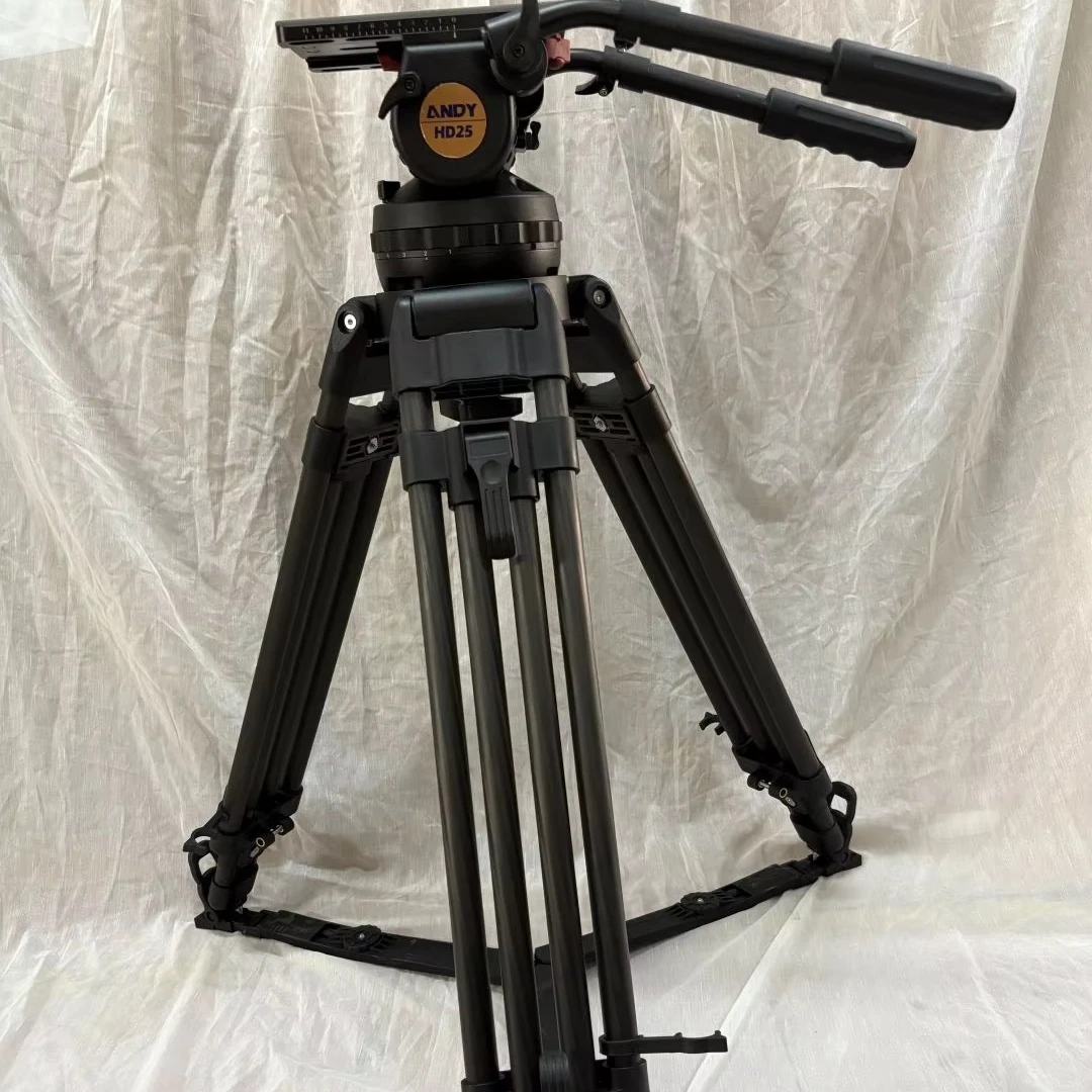 Andy Heavy Duty Camera Tripod K25/2AG/2CG- Built for Demanding TV & Broadcast Film Shoots Payload 25kg