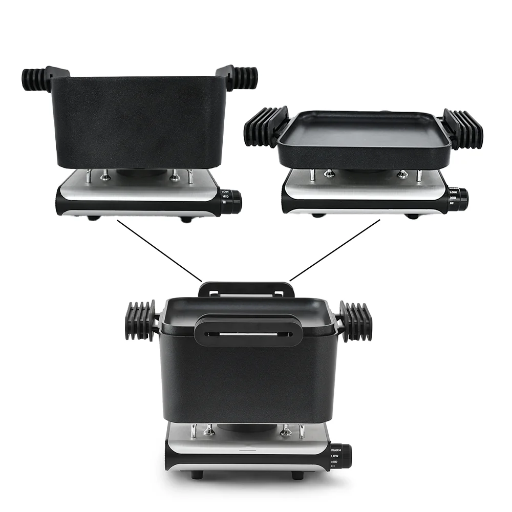 Multifunction Detachable Electric Grill Hot Pot Roaster BBQ Skillet Stove Frying Pan for Omelette Kitchen Griddles