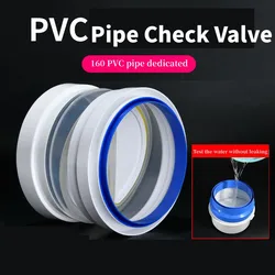 Kitchen Range Hoods Check Valve 150/160/180MM Pipe Double-ended Anti Odor Control Air Outlet Fresh High Temperature Resistance