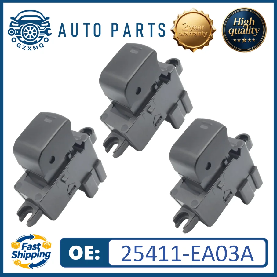 1/3/10pcs 25411-EA03A Car Power Window Control Switch Single Button For Nissan Murano Teana Qashq 2008-2011#25411-EA00A