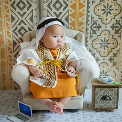 Newborn Photography Props Clothing Set Prince Baby Boy Costume Male 0-1Years Outfit For Shooting Romper Accessories Overalls