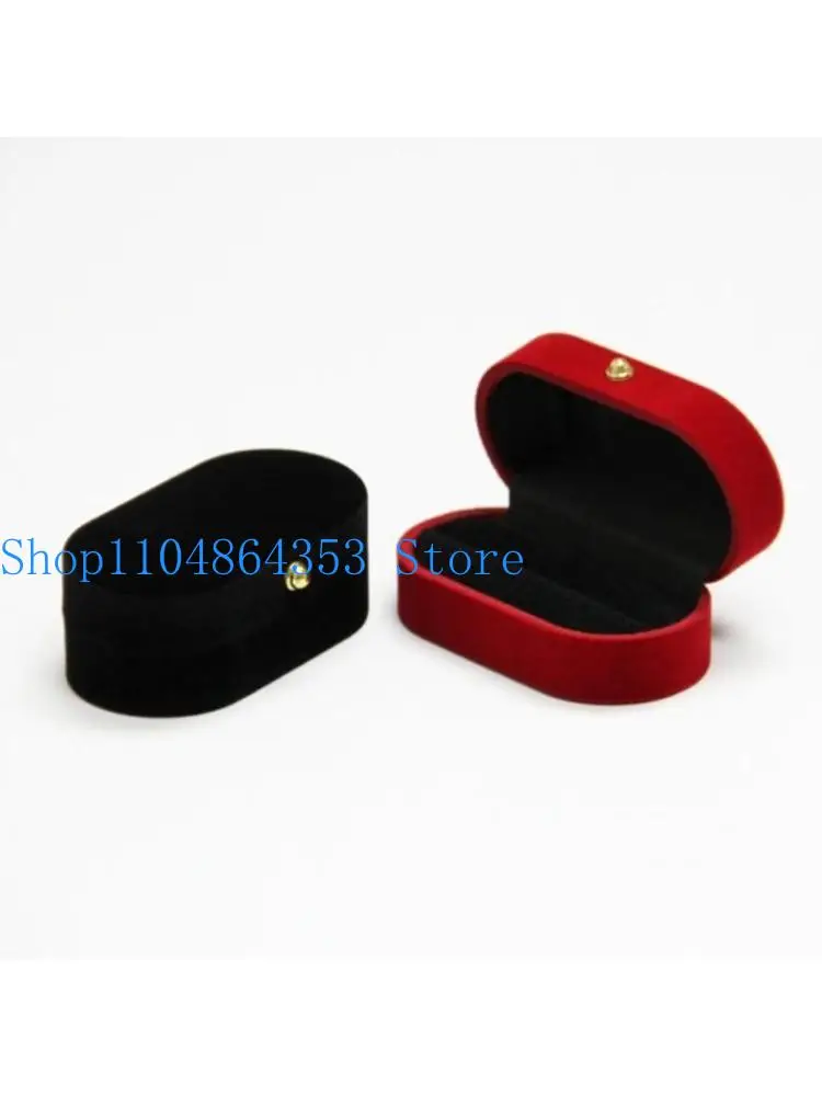 

652F Бархатная шкатулка для ювелирных колец Предложение Хранение обручальных колец Держатель обручального кольца