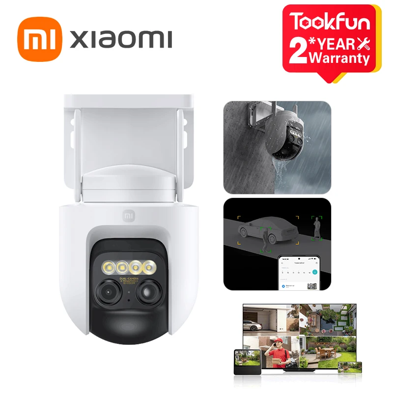 NEW Xiaomi Outdoor Camera CW700S 2.5K CCTV Full-Color Night Vision WiFi 4 Million Pixel IP66 Smart Home Sound And Light Warning