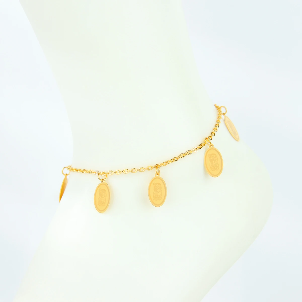 Arabische Mode Fußkettchen 21k Vergoldet Türkische Münzen Vintage Fußarmband Nigeria Islamischer Frauen Brautschmuck – Detail 12