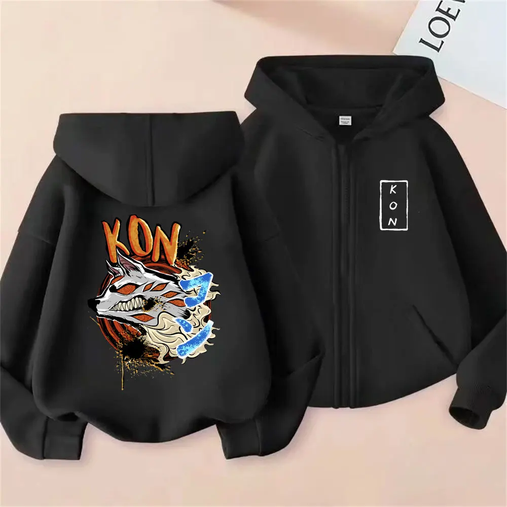 

Anime Chainsaw Man Hayakawa Aki Fox Devil Kon Zipper Hoodie Men Women Manga Oversized Zip Up Hoodies Japanese Fashion Streetwear