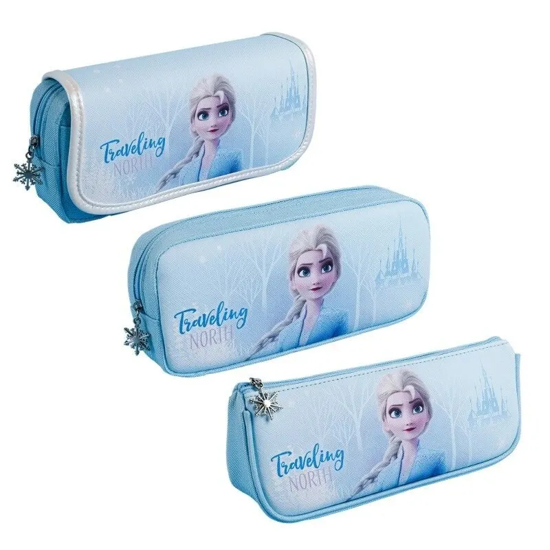 Borsa per penne per bambini Disney borsa per cancelleria per neve e ghiaccio per scuola elementare borsa per matite carina femminile di grande