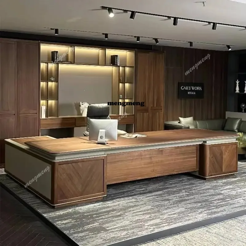 Vintage Decoration Office Desks Manager Simple Standing Luxury Office Desks Modern Corner Study Escrivaninha Work Station Table