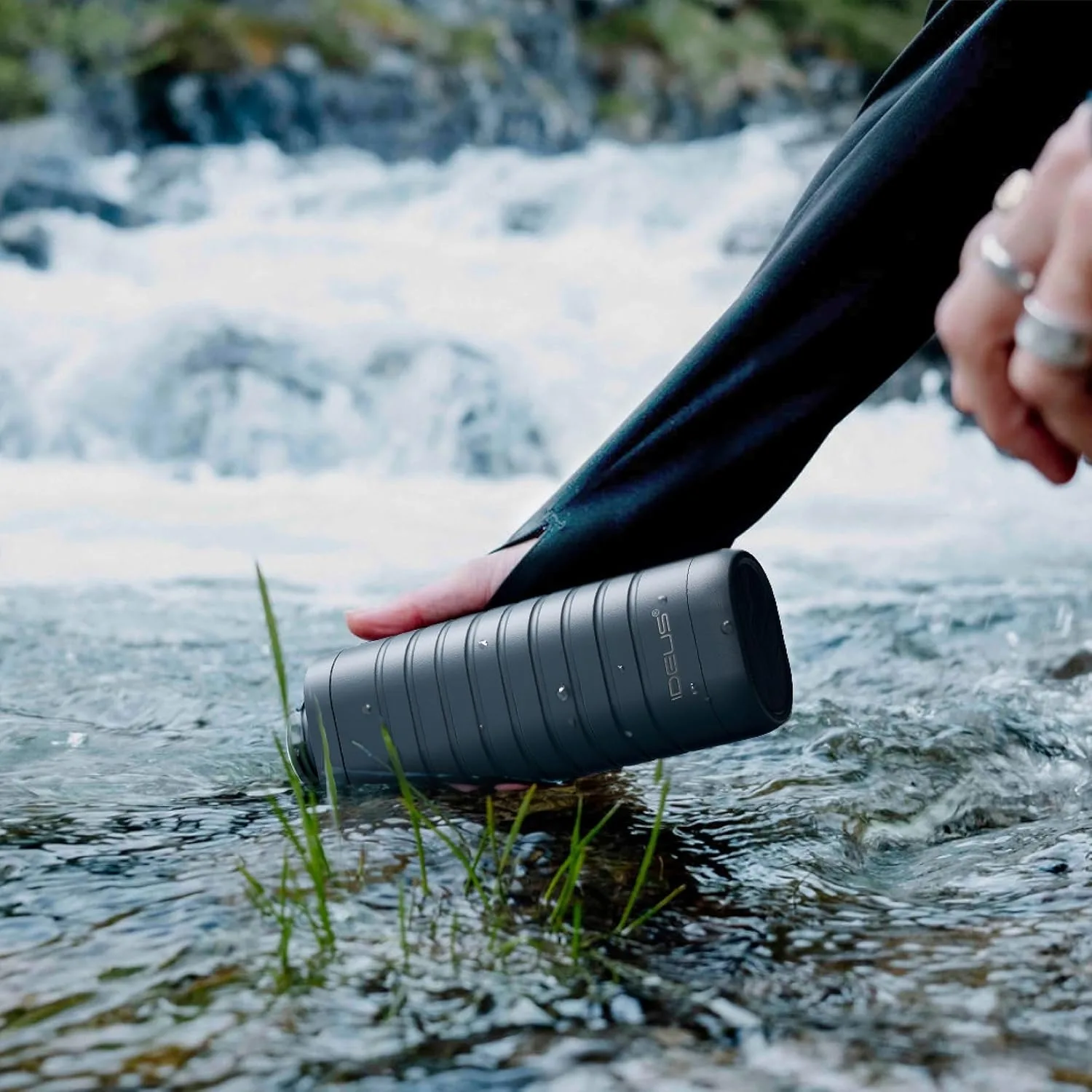 Ideus sports thermos, 390ml stainless steel, insulated, lockable, leak-proof, suitable for travel and outdoor activities