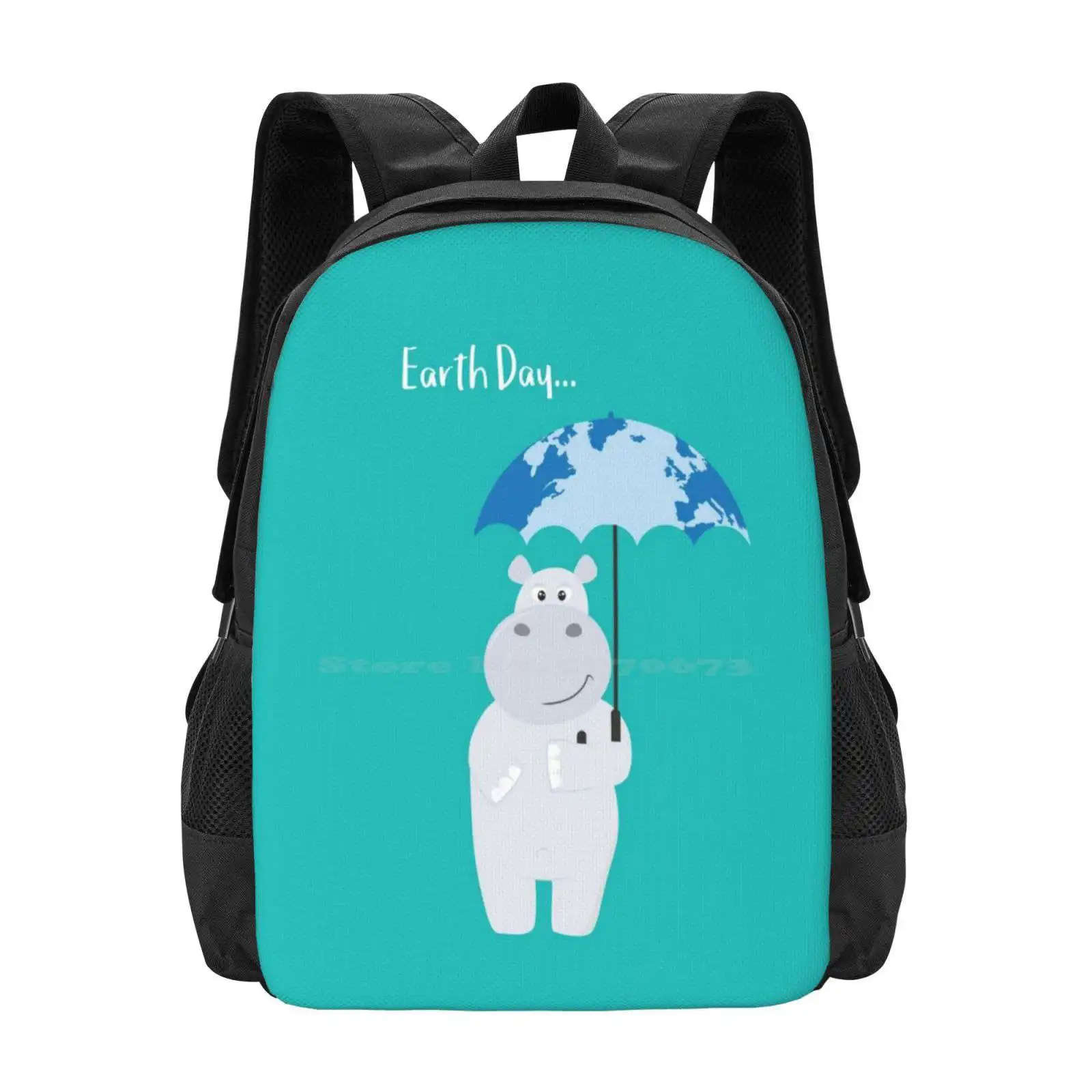 

And Earth Umbrella-Earth Day Fashion Pattern Design Travel Laptop School Backpack Bag Wild Animal Animal