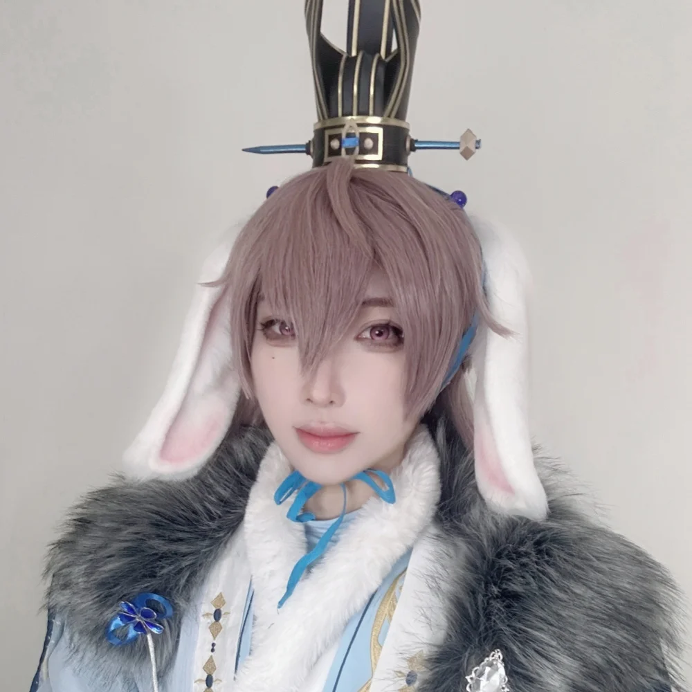 [Cat ding]Code name: Yuan Ji, Yuan Yuan, White Dropped Ear Rabbit, White Ears, Pure Handmade Beast Ears, KC Hair Hoops, Cute