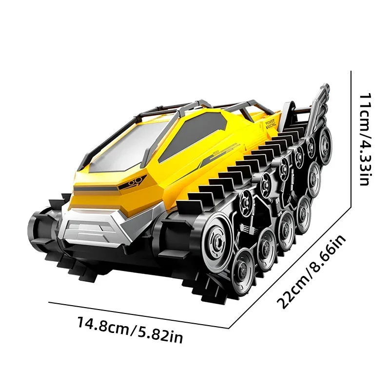 Doppio telecomando Terreno anfibio Carro armato cingolato RC Veicolo da corsa per auto ad alta velocità Maniglia wireless Giocattoli per bambini Ragazzo Gioco all'aperto