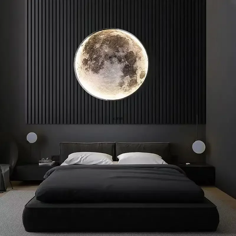 Nordic LED Wall Lights for Home , Moon Lamp, Corridor Aisle, Bedroom Decorative Lamp