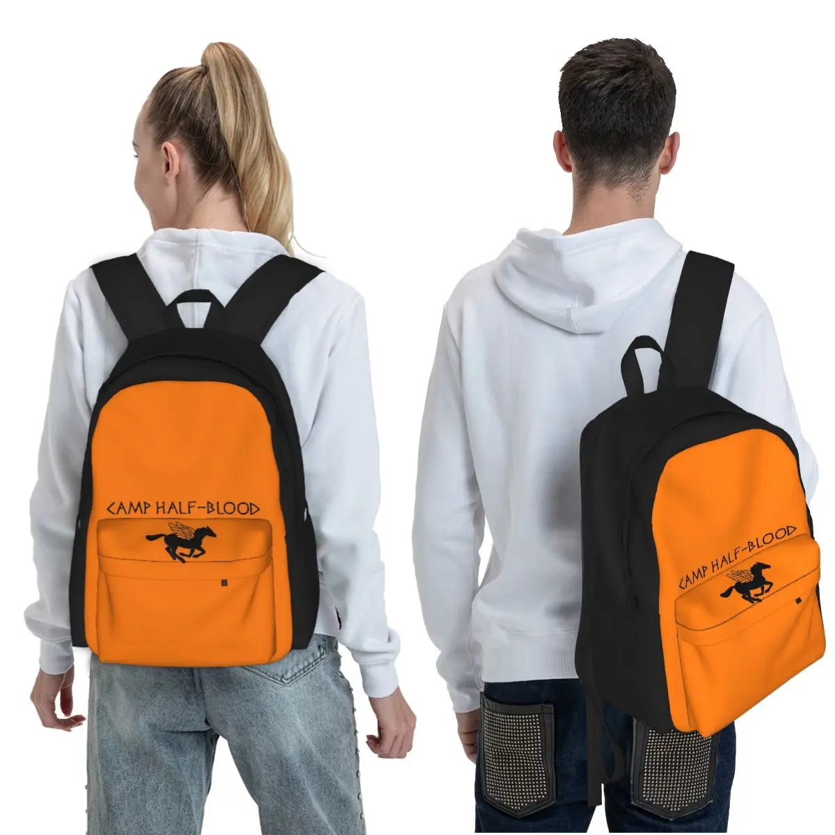 Camp Half-Blood - Percy Jackson Student Backpack School Bag Hiking Travel Daypack for Boys Girls Fashion Bookbag Shoulder Bags