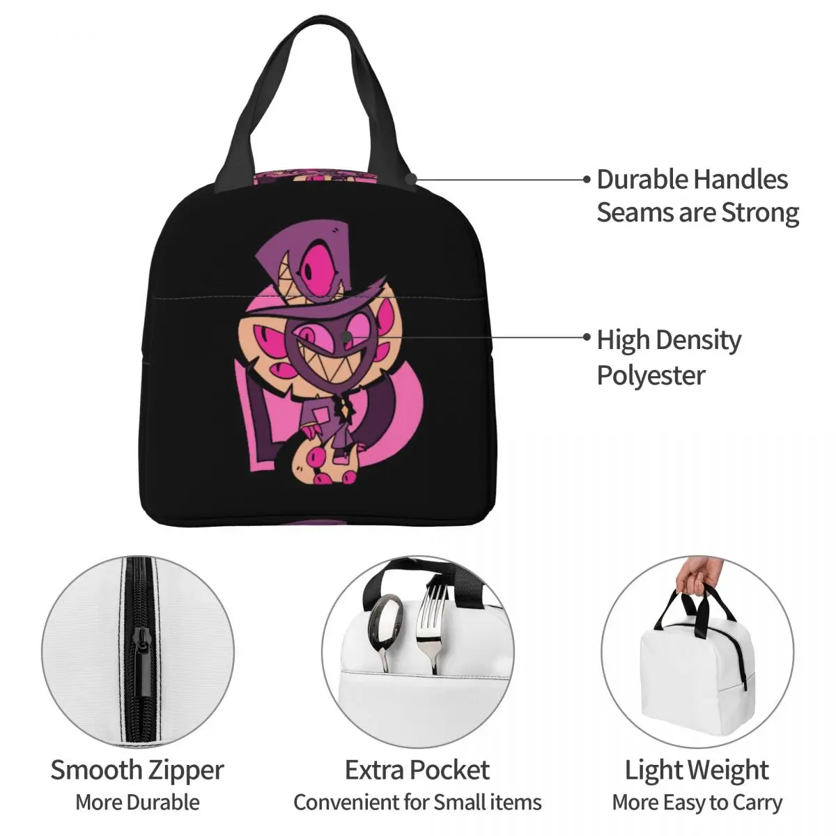 السير Pentious Hazbins الفنادق معزول حقيبة الغداء وجبة كبيرة الحاويات حقيبة للحفاظ على البرودة علب الاغذية حمل مكتب السفر الغذاء حقائب اليد