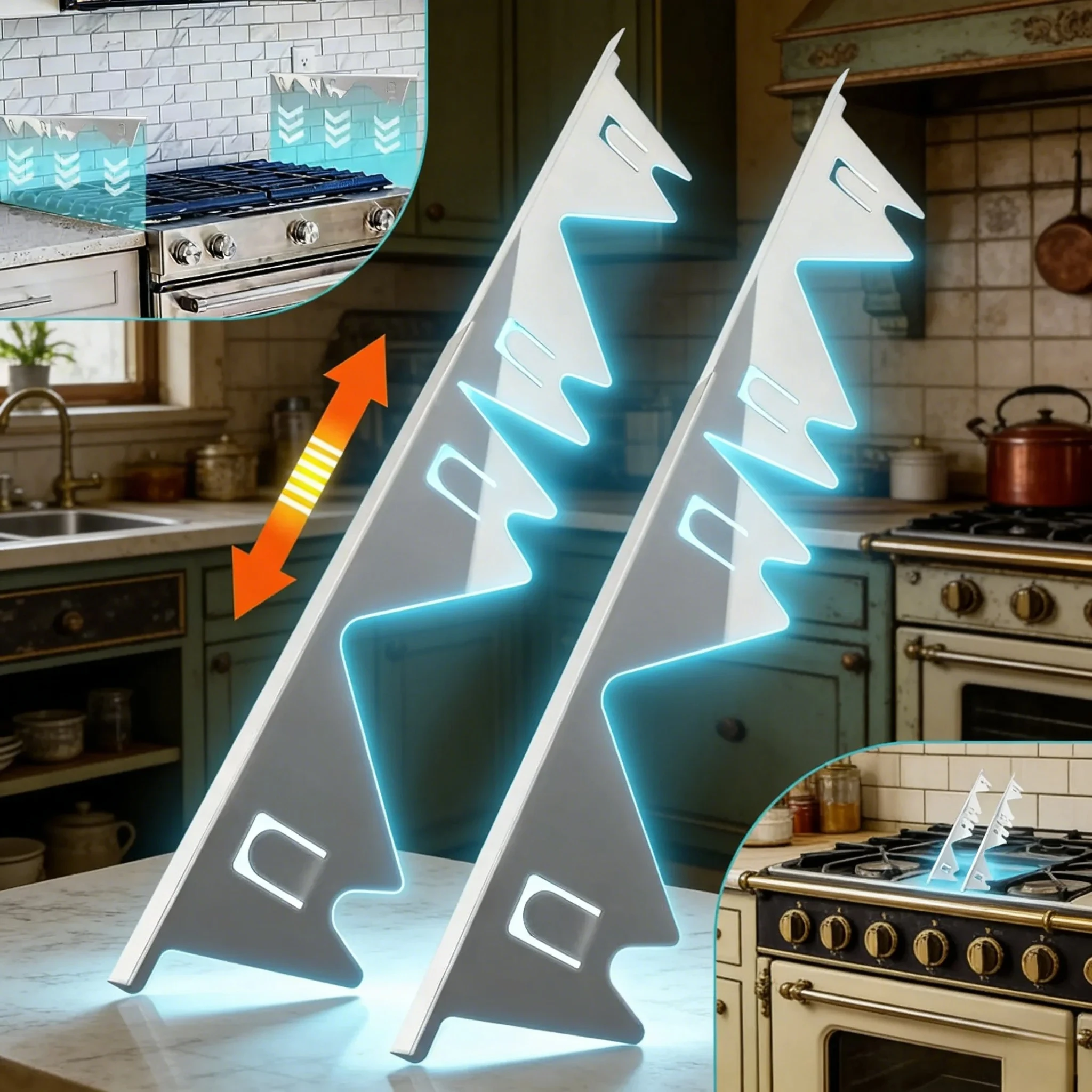 Stainless Steel Stove Gap Cover 2 Pairs Adjustable Inch Multi Kitchen Gap Filler Counter Cover Easy Clean Silver Home
