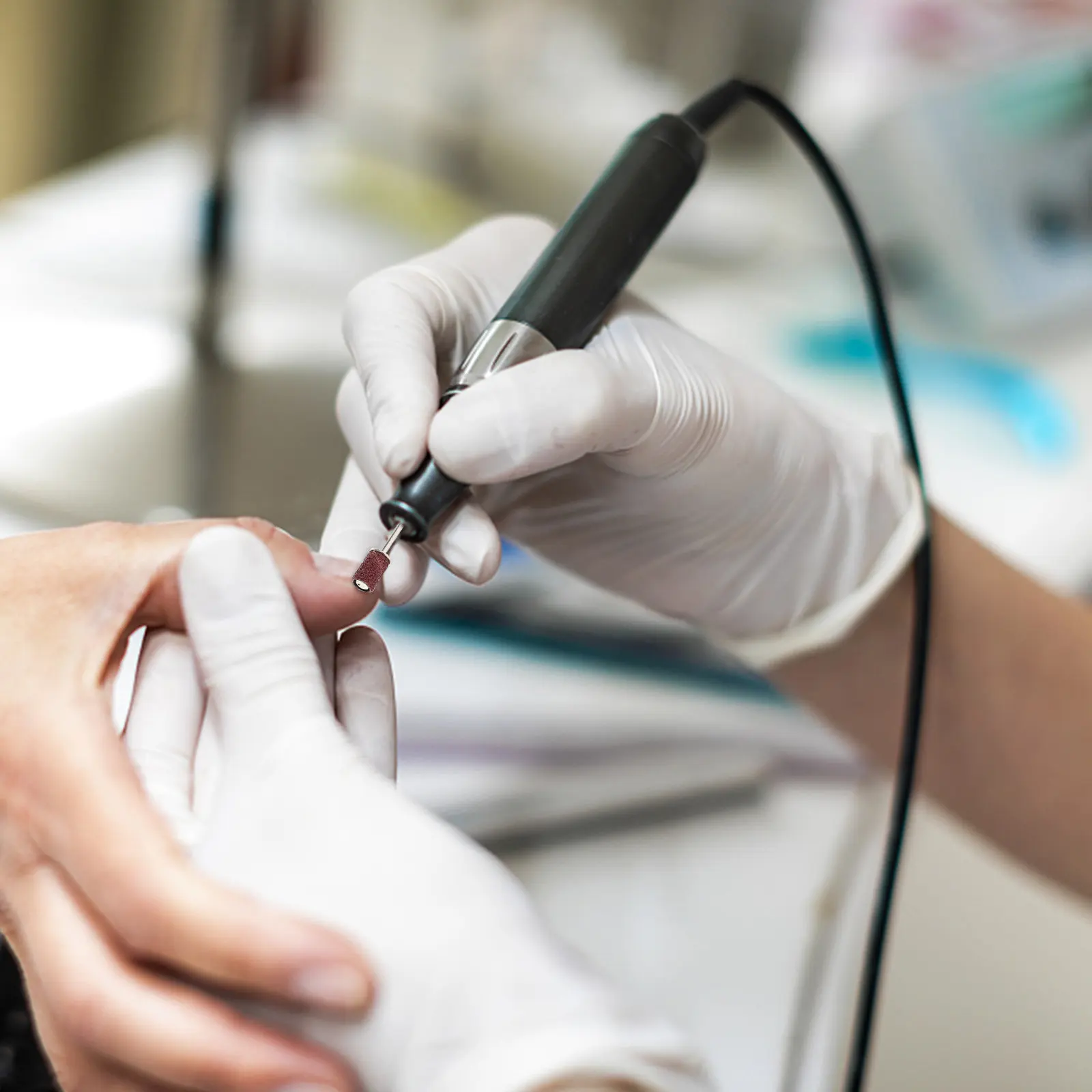 

210Pcs Manicure Polishing Heads Sanding Ring Kit for Nail Grinding Polish Tools Home Salon Use Lightweight Manicure Sand Ring