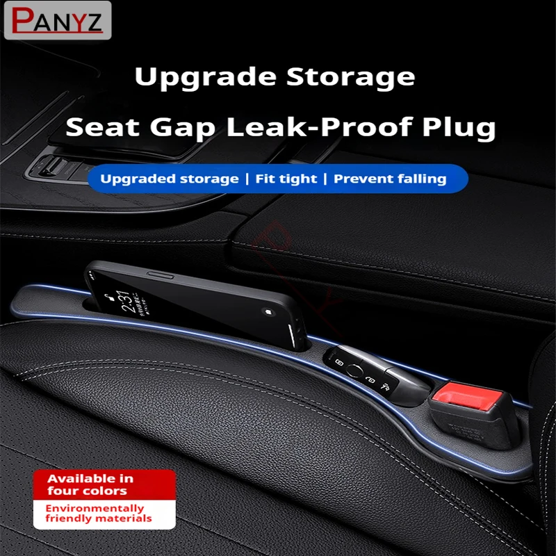 Car Seat Gap Filler Side Seam Plug Strip with Groove Leak-proof Filling Strip For Nissan Qashqai J10 Juke Micra Leaf Pathfinder