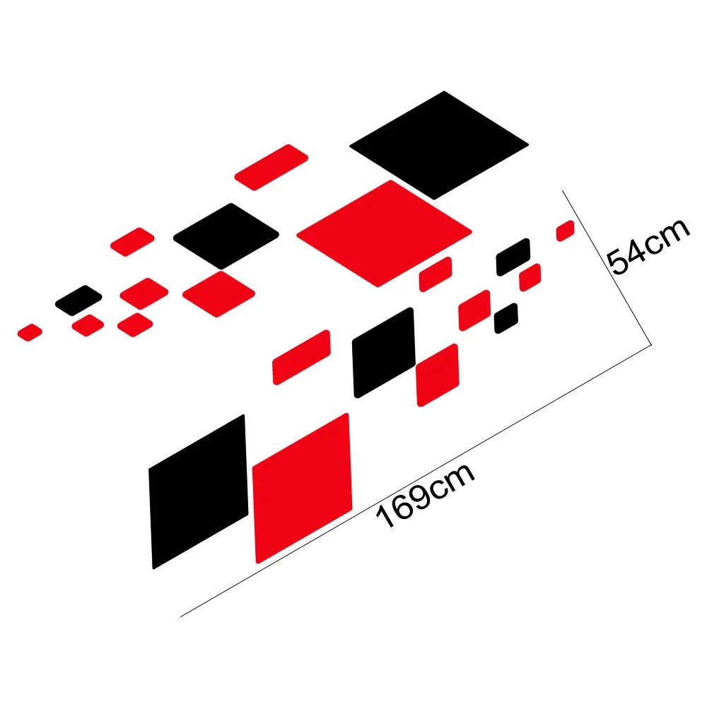 

For Audi Q5 FY B9 8R B8 SQ5 80A TFSI Quattro 2018 2019 2010 Car Door Graphics Sticker Square Vinyl Decal Exterior Accessories