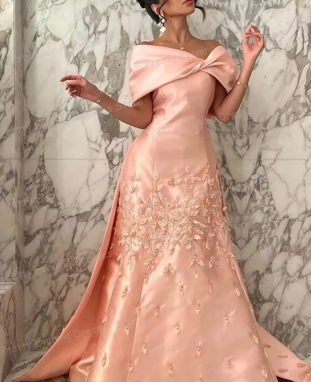 Luksusowe suknie wieczorowe damskie, syrenka, odkryte ramiona, aplikacje, suknie balowe, szyte na miarę Vestidos De Novia, modne na plażę, na imprezę, galę.