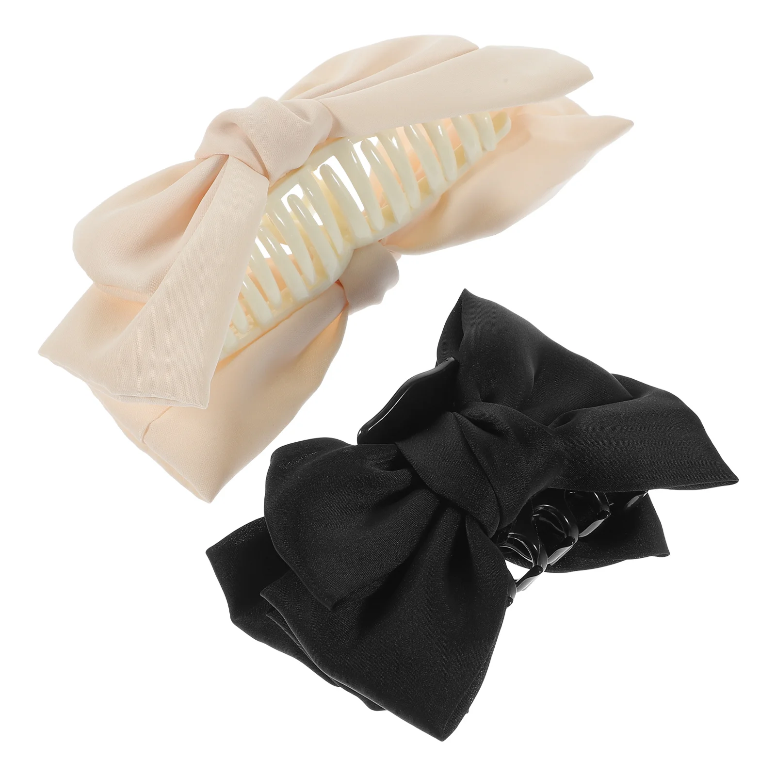 قطعتان من مشابك الشعر على شكل فيونكة على شكل فراشة، مشابك مخلب كبيرة، إكسسوارات شعر مزخرفة لطيفة للنساء لحفلات الزفاف وأعياد الميلاد وعيد الميلاد #1