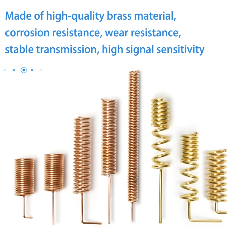 10pcs 433/915MHz Antenna 3.5dBi Pure Copper Spring Helical Antenna Omni Signal Booster Receiver for Wireless Network Card Router