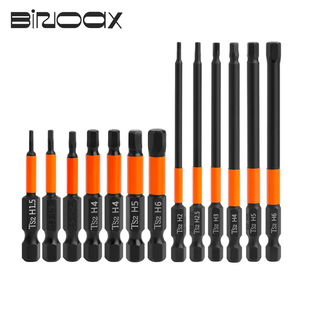 Binoax Metric Hex Head Wrench Drill Bit Set 1/4\