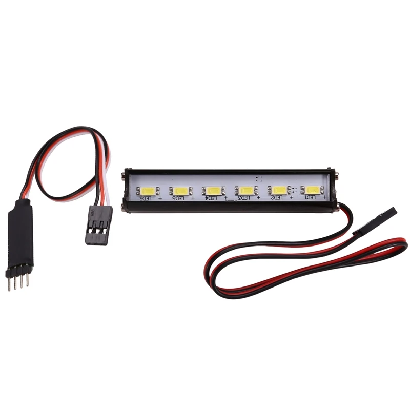 Rc Car Roof Led Light Bar Light 70Mm Searchlight For 1/10 Trxxas Trx4 Trx6 G63 Axial Scx10 D90 Crawler