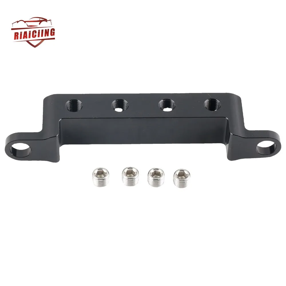 

Black aluminumSturdy and Durable 4 - Port Billet Remote Sensor Block