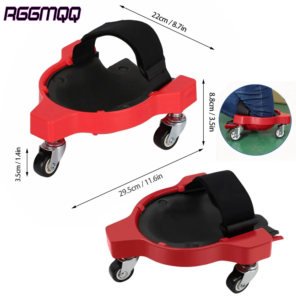 Stop Crawling! 1 Pair Knee Blades Let You Glide on Floors,Heavy-Duty Knee Pads & 3 Casters & EVA Cushions,360° Turn No Lifting