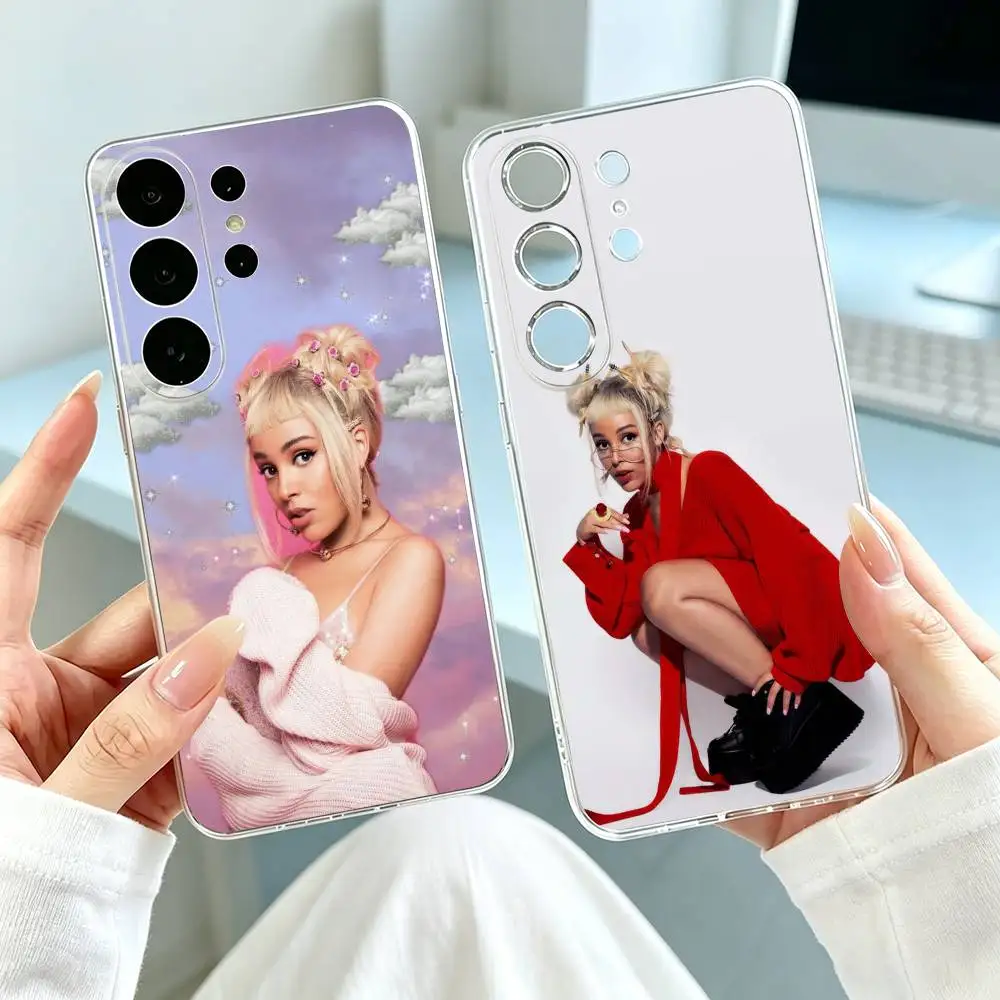 D-Doja Cat R-Rapper  Phone Case Transparent Silicone Soft For Samsung S25,S24,S21,S22,S23,S30,Ultra,S20,Plus,Fe Gift