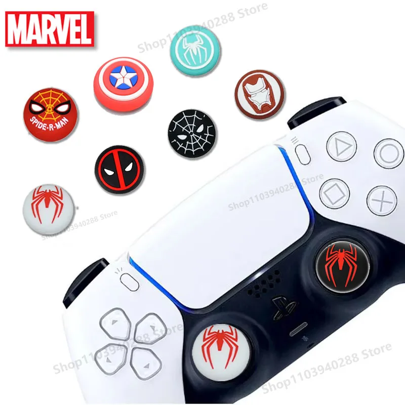 

Disney SpiderMan Game Silicone Thumb Stick Grip Cap Joystick Cover PS5 PS4 One Slim Series X Switch Pro ThumbStick for Kids Gift