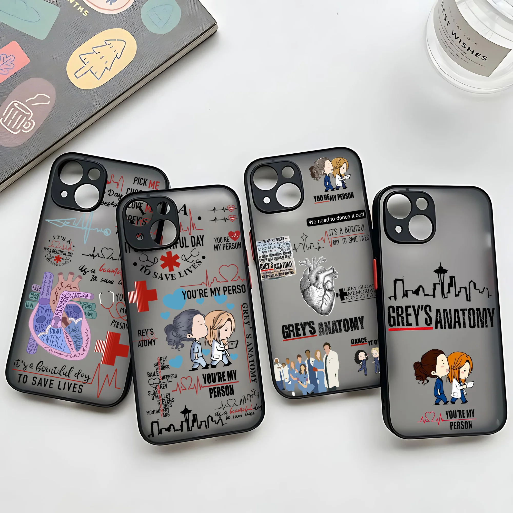 Capa de Celular HOT Greys Anatomy You Are My Person para Samsung Galaxy S25 S24 S23 S22 S21 S20 S10 FE Note20 Plus Ultra Lite 5G