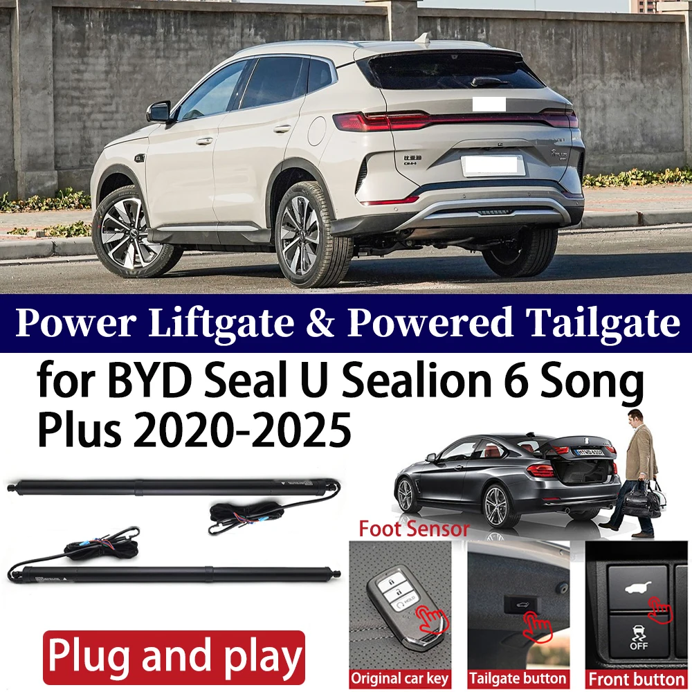 

for BYD Seal U Sealion 6 Song Plus 2020-2025 Car OEM Power Liftgate Automatic One-Click Powered Tailgate Strut Plug and paly