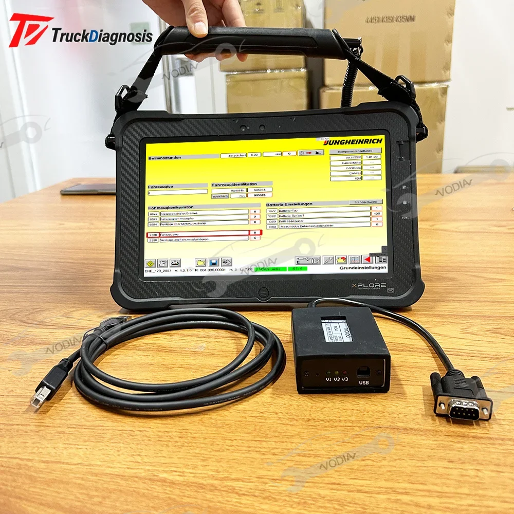 Forklift Diagnostic tools for Judit Box Incado Judit 4.37 for JUDIT-4 Jungheinrich Diagnostic Scanner Kit with Xplore tablet