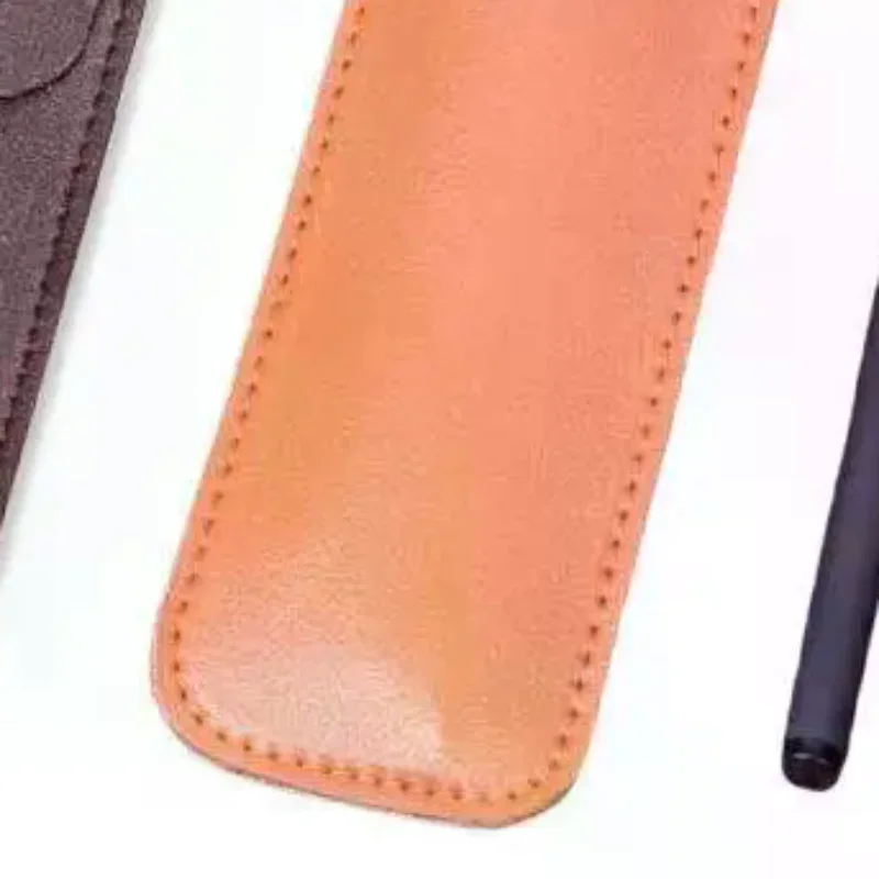 Vintage Frosted PU Leather Flap Pen Case High-end Fountain Pen Protective Sleeve Large Capacity Double Set Of Pen Case
