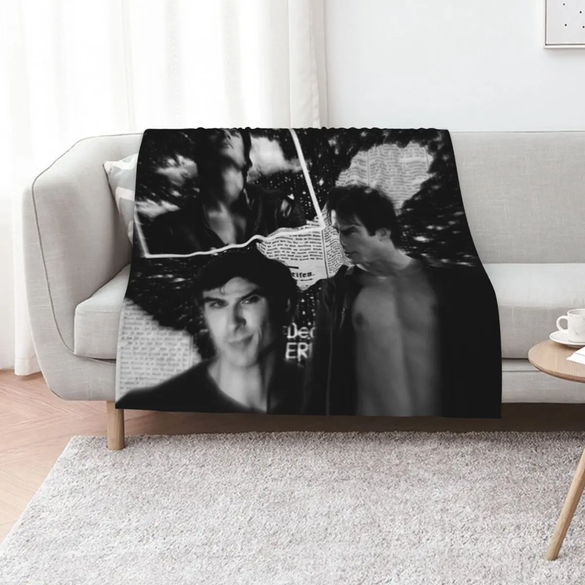 Ian Somerhalder Aesthetic Throw Blanket For Baby Warm Extra Large Throw Retros wednesday Summer Blankets